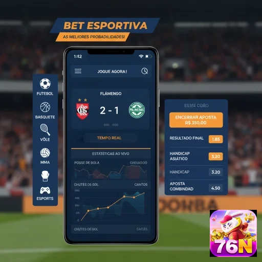 Ilustração de Explore as melhores apostas esportivas na 76n