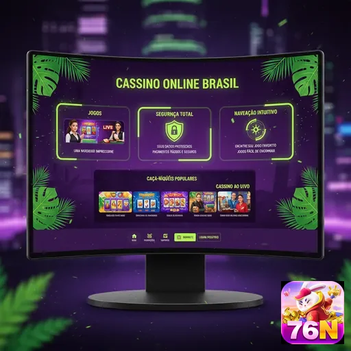 Ilustração de Explore os jogos online com 76n e aproveite bônus especiais